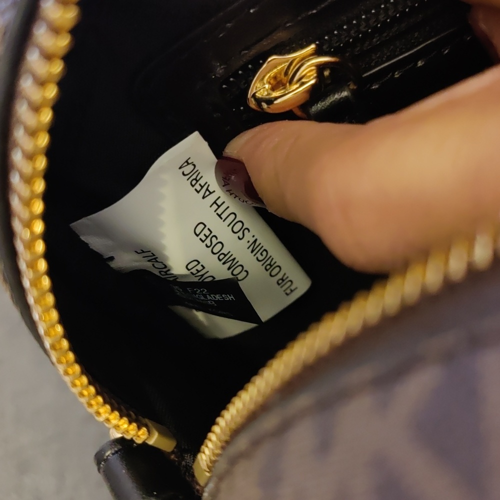 Michael Kors Collection Black and Brown Crossbody Bag - Picture 11 of 12